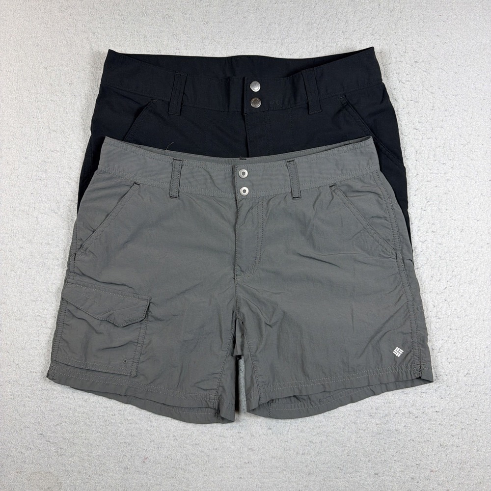 Columbia Omni-Shade Sun Protection Shorts Women's Size 8 5' inseam Lot of 2